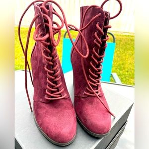 Burgundy Booties